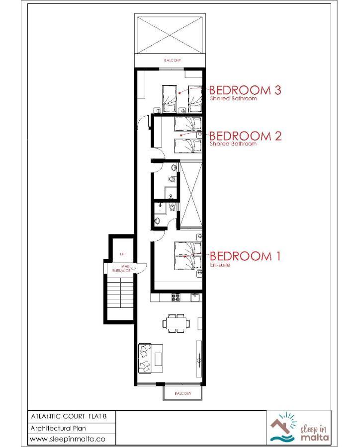 F8 Modern And Bright Apartment In Malta Msida Exterior foto